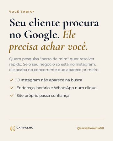 Post: seu cliente procura no Google