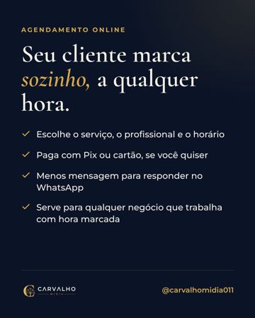 Post: agendamento online